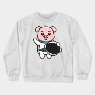 pig astronaut Crewneck Sweatshirt